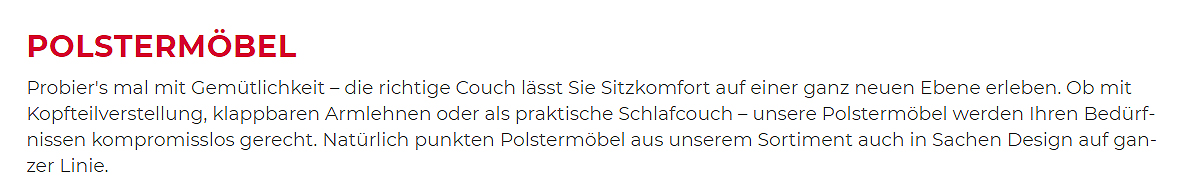 gemütliche Polstermöbel für  Kirchberg